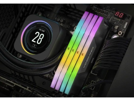 Память для настольных компьютеров Corsair 32 GB (2x16GB) DDR5 6000 MHz Vengeance RGB (CMH32GX5M2E6000C36)  Фото №2