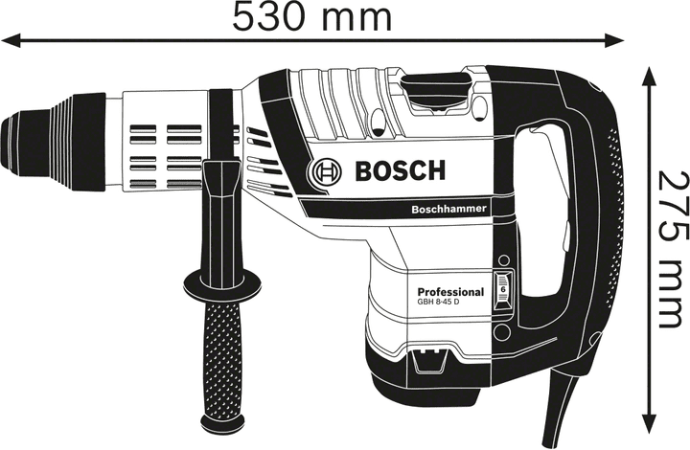 Перфоратор Bosch GBH 8-45 DV (0611265000)  Фото №1