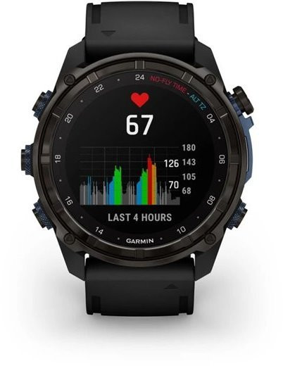 Спортивний годинник Garmin Descent Mk3i 51mm Carbon Gray DLC Titanium with Black Silicone Band (010-02752-10/11)  Фото №9