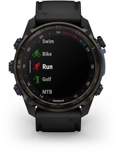 Спортивний годинник Garmin Descent Mk3i 51mm Carbon Gray DLC Titanium with Black Silicone Band (010-02752-10/11)  Фото №5