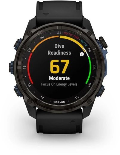 Спортивний годинник Garmin Descent Mk3i 51mm Carbon Gray DLC Titanium with Black Silicone Band (010-02752-10/11)  Фото №6