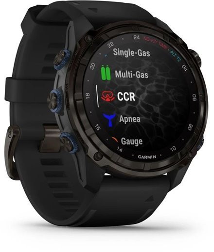 Спортивний годинник Garmin Descent Mk3i 51mm Carbon Gray DLC Titanium with Black Silicone Band (010-02752-10/11)  Фото №8
