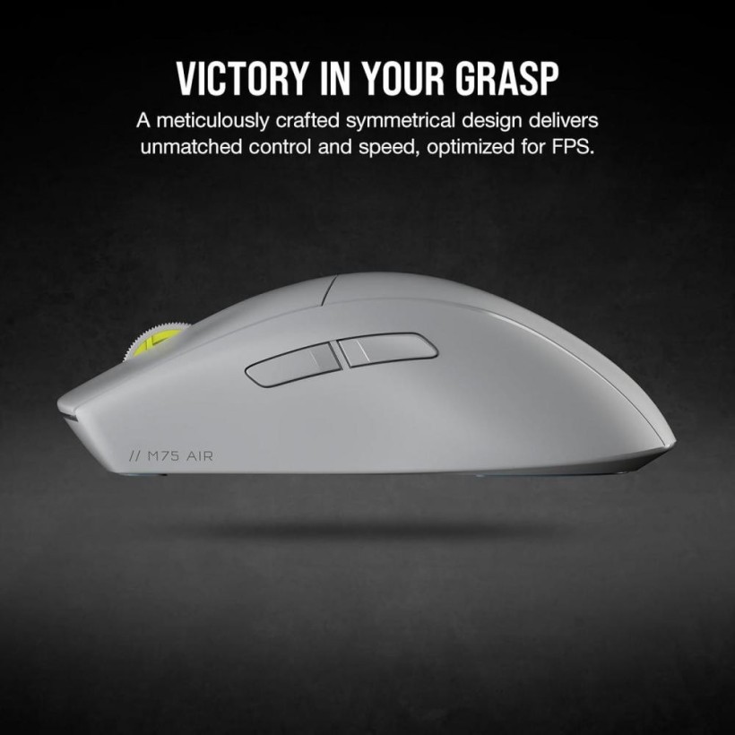 Мышь Corsair M75 AIR Wireless Light Gray (CH-931D102)  Фото №3