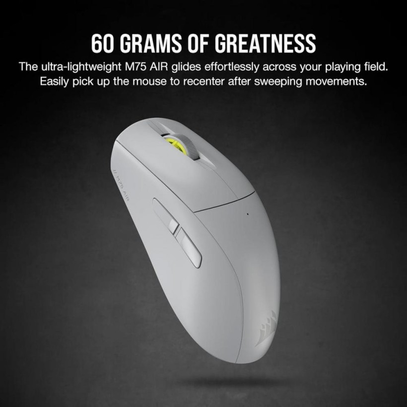 Мышь Corsair M75 AIR Wireless Light Gray (CH-931D102)  Фото №4