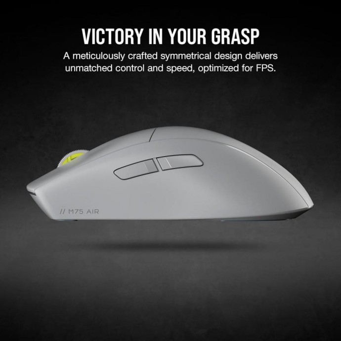 Мышь Corsair M75 AIR Wireless Light Gray (CH-931D102)  Фото №3