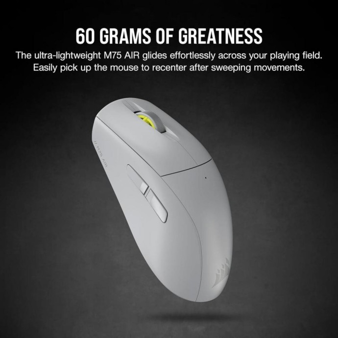 Мышь Corsair M75 AIR Wireless Light Gray (CH-931D102)  Фото №4