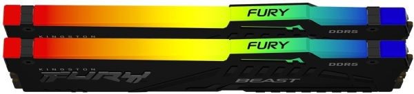 Память для настольных компьютеров Kingston FURY 16 GB (2x8GB) DDR5 5200 MHz Beast RGB (KF552C40BBAK2-16)  Фото №4