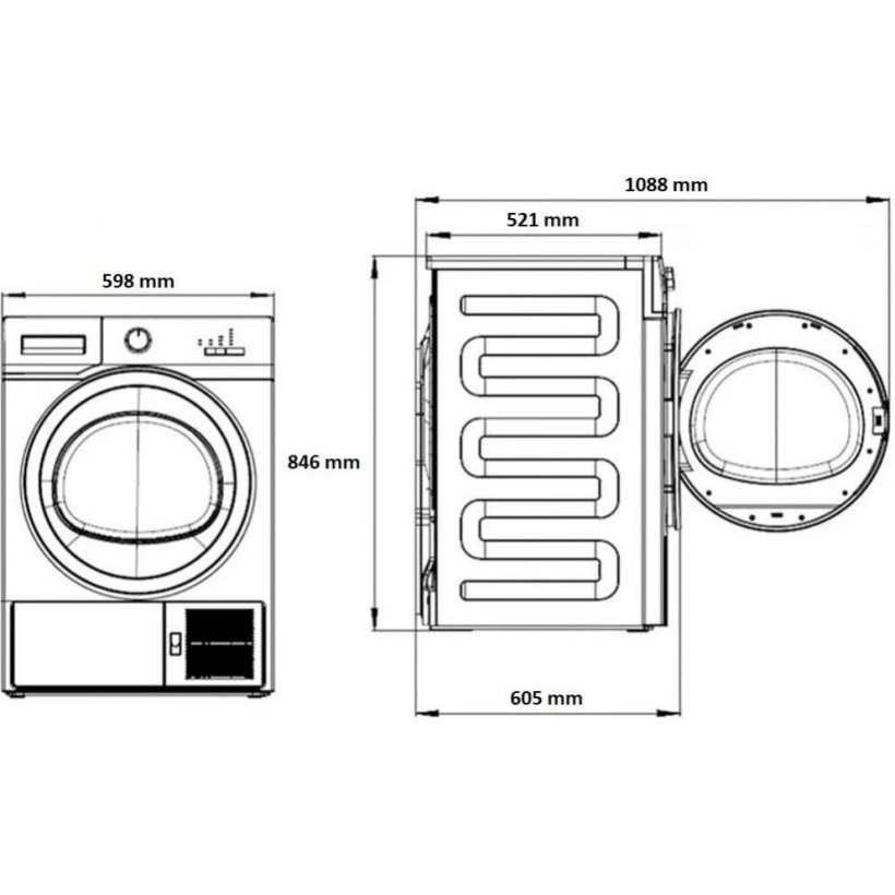 Сушильная машина Beko B5T68243WDC  Фото №3
