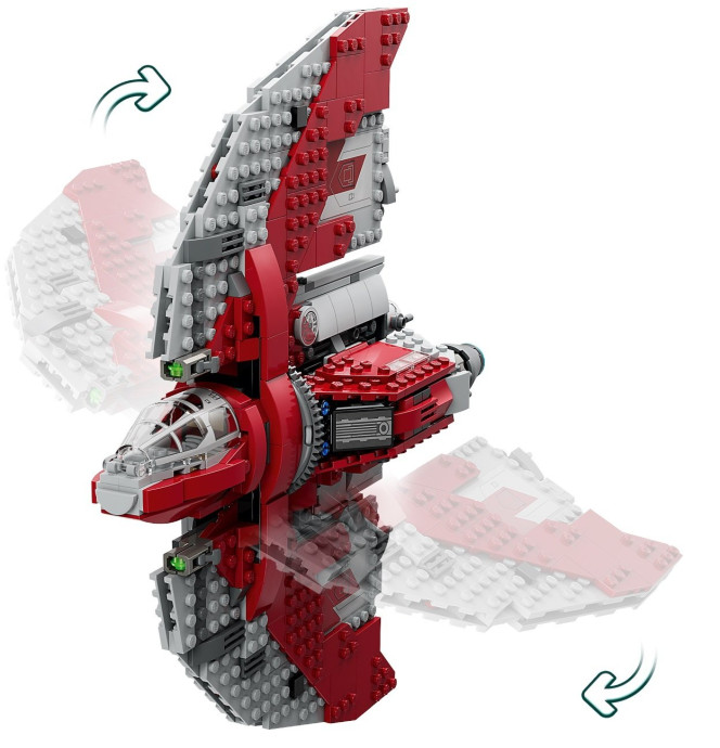 Блоковий конструктор LEGO Джедайський шатл Т-6 Асокі Тано (75362)  Фото №2