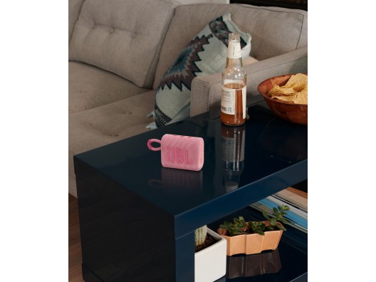 Портативная колонка JBL Go 3 Pink (JBLGO3PINK)  Фото №6