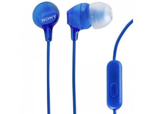 Наушники с микрофоном Sony MDR-EX15AP Blue