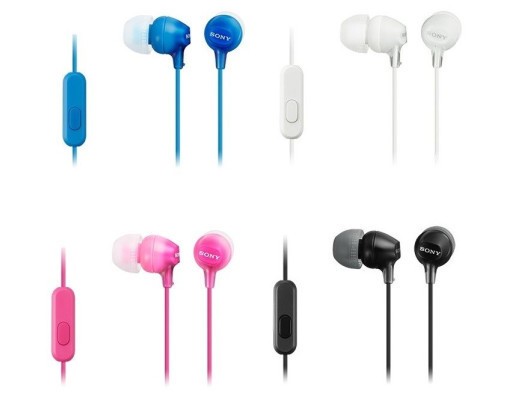 Наушники с микрофоном Sony MDR-EX15AP Blue  Фото №0