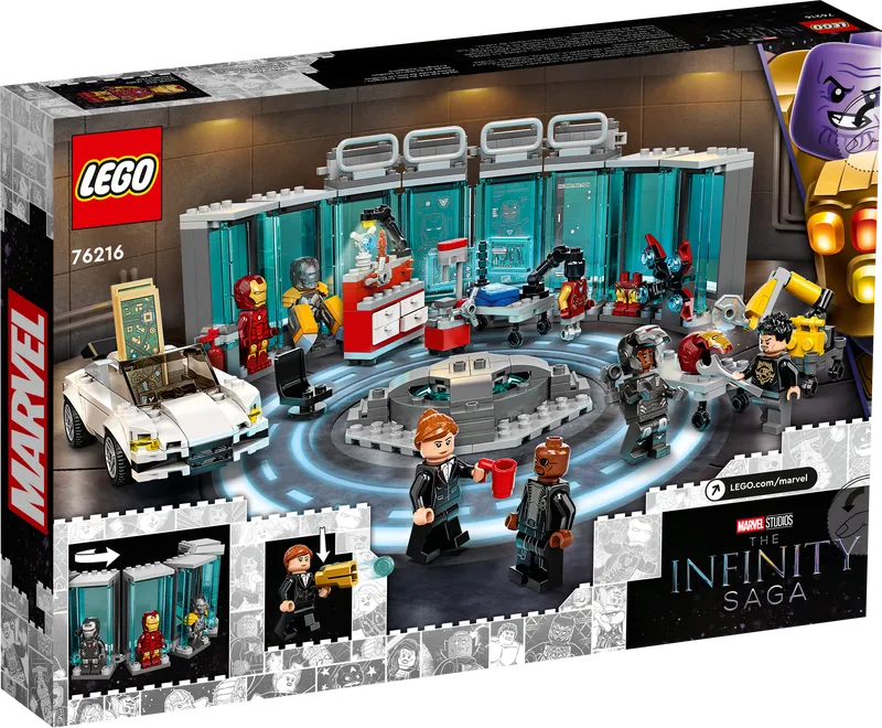 Блочный конструктор LEGO Арсенал Железного человека (76216)  Фото №1