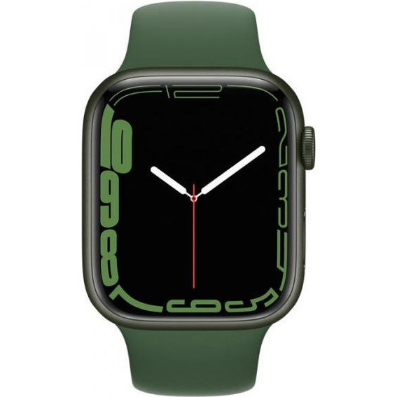 Смарт-часы Apple Watch Series 7 GPS + Cellular 45mm годинник Apple Watch Series 7 GPS + Cellular 45mm Silver Stainless Steel Case w. Starlight Sport B  Фото №0