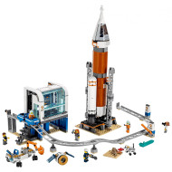 Блоковый конструктор LEGO City Ракета и пульт управления запуска в космос (60228) 