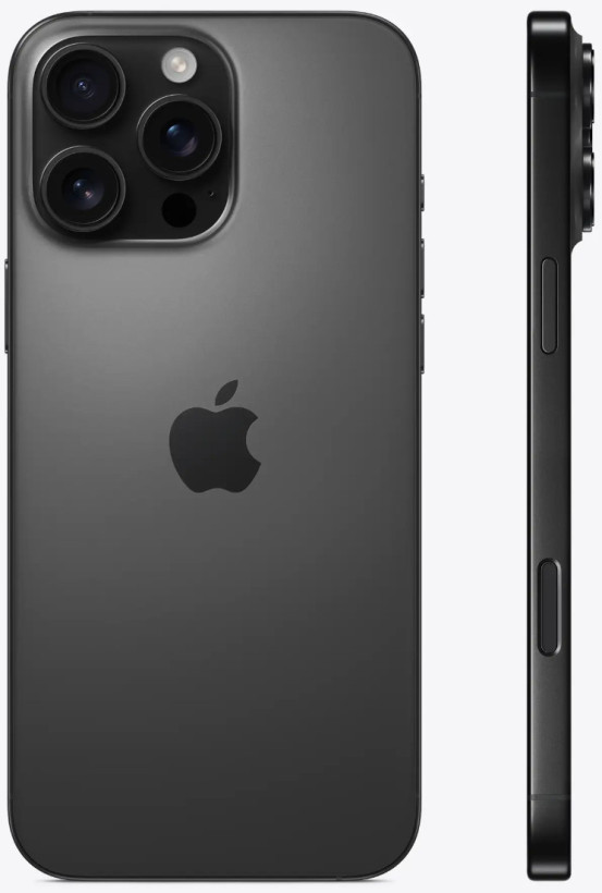Смартфон Apple iPhone 16 Pro Max eSIM 256GB Black Titanium (MYW33)  Фото №0