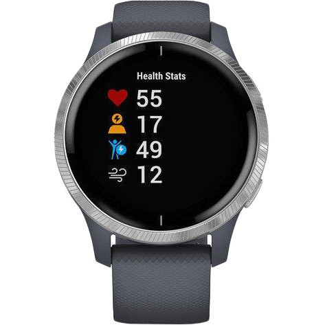 Спортивные часы Garmin Venu Rose Gold Stainless Steel Bezel w. Light Sand and Silicone B. (010-02173-23/22/21)  Фото №9