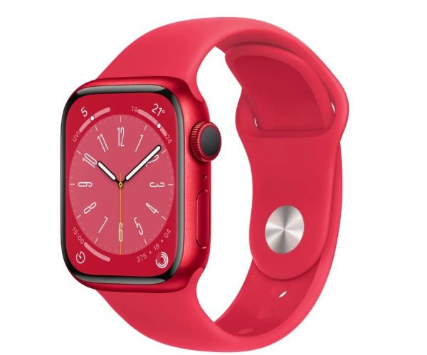 Смарт-годинник Apple Watch Series 8 GPS + Cellular 41mm PRODUCT RED Aluminum Case w. PRODUCT RED S. Band (MNJ23)  Фото №0