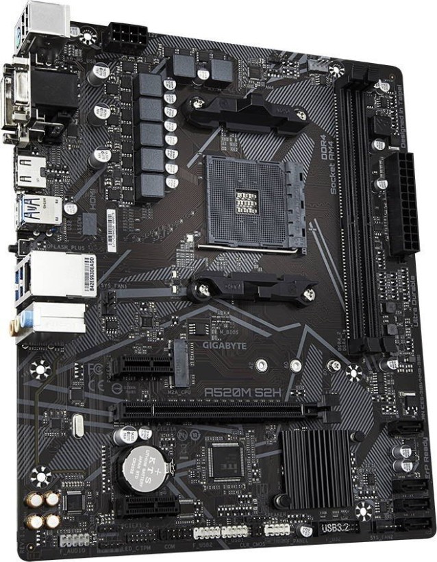 Материнская плата Gigabyte A520M S2H  Фото №1
