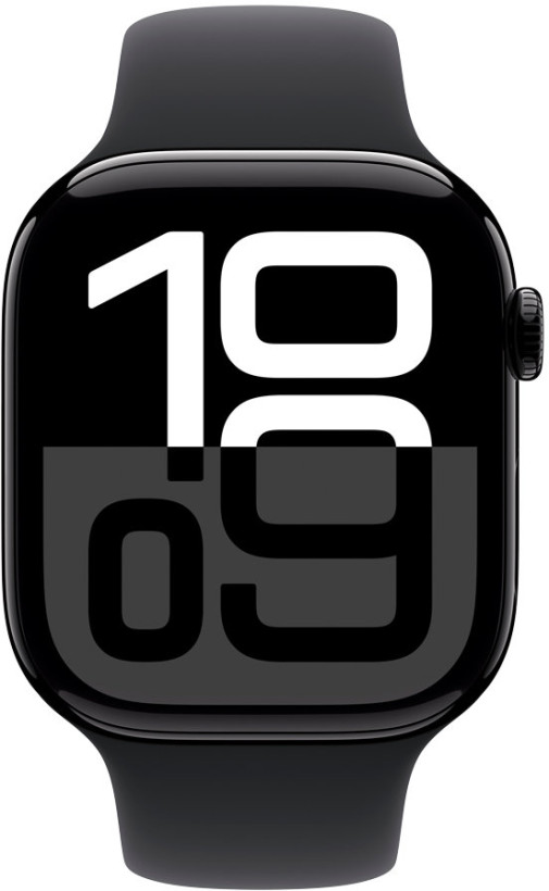 Смарт-годинник Apple Watch Series 10 GPS 46mm Jet Black Alu. Case w. Black Sport Band - S/M (MWWP3)