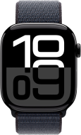 Смарт-годинник Apple Watch Series 10 GPS 46mm Jet Black Aluminum Case w. Ink Sport Loop (MWWR3) 