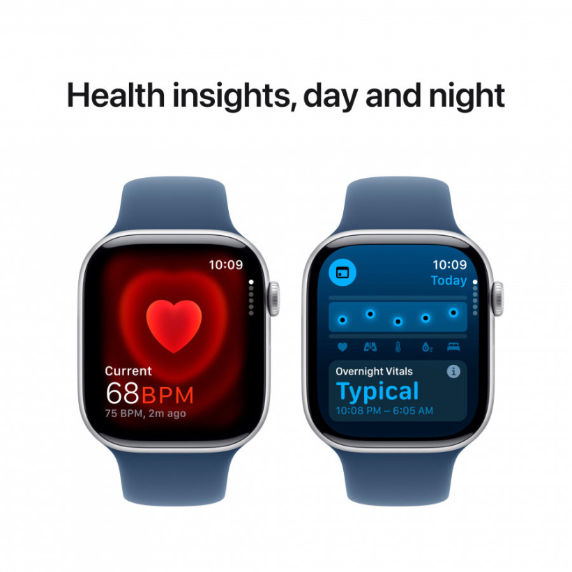 Смарт-годинник Apple Watch Series 10 GPS 46mm Silver Alu. Case w. Denim Sport Band - M/L (MWWM3)  Фото №1
