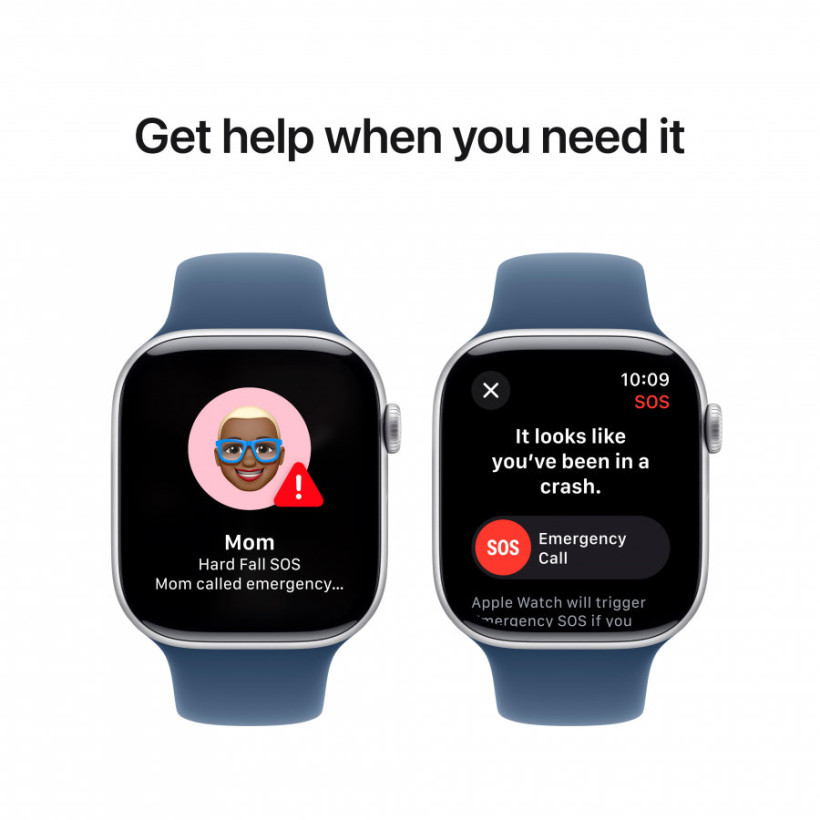 Смарт-годинник Apple Watch Series 10 GPS 46mm Silver Alu. Case w. Denim Sport Band - M/L (MWWM3)  Фото №6