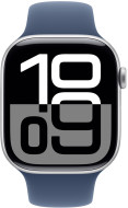 Смарт-годинник Apple Watch Series 10 GPS 46mm Silver Alu. Case w. Denim Sport Band - M/L (MWWM3) 