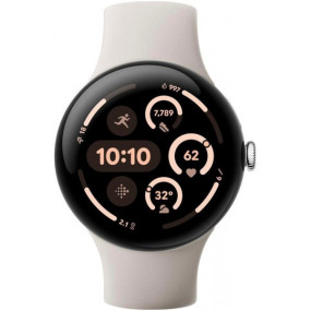 Смарт-часы Google Pixel Watch 3 41 mm Wi-Fi Polished Silver Aluminum Case/Porcelain Active Band