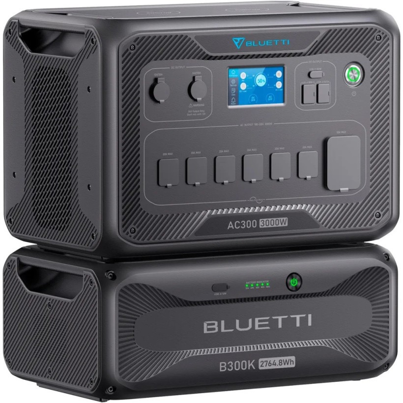 Комплект зарядной станции BLUETTI AC300 + battery module B300K  Фото №0