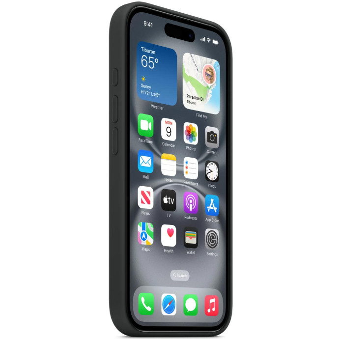 Чохол для смартфона Apple iPhone 16 Silicone Case with MagSafe - Black (MYY13)  Фото №0