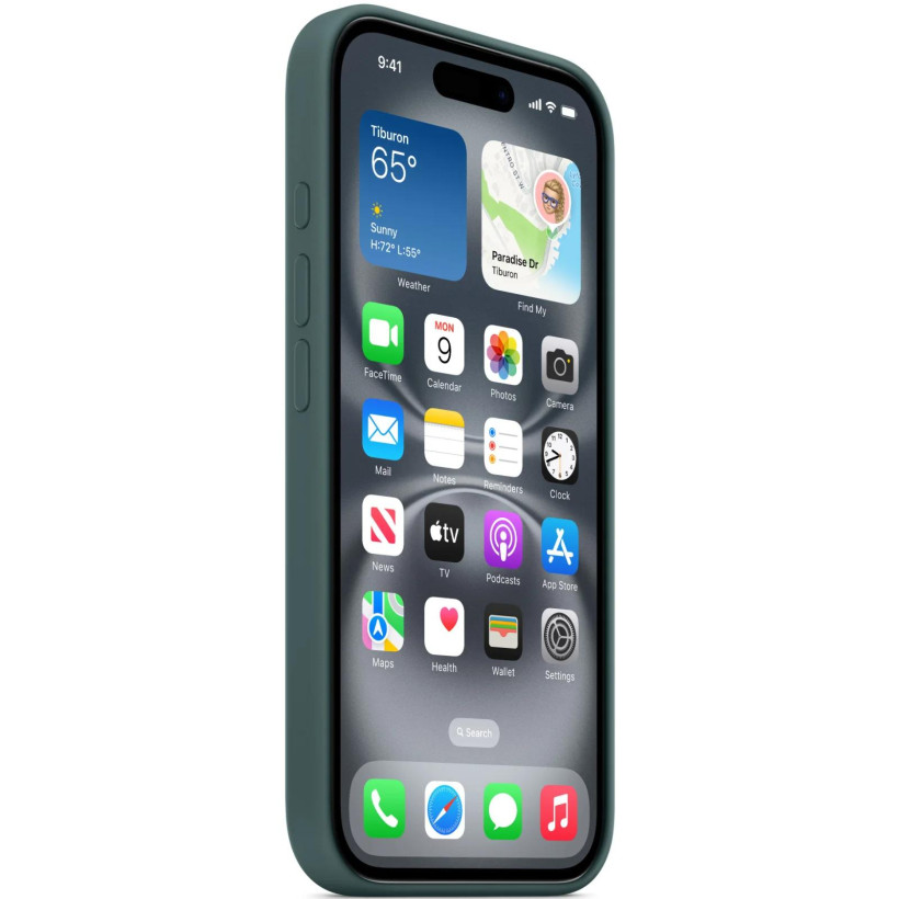 Чохол для смартфона Apple iPhone 16 Silicone Case with MagSafe - Lake Green (MYY83)  Фото №0
