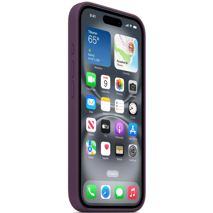 Чохол для смартфона Apple iPhone 16 Silicone Case with MagSafe - Plum (MYY43)  Фото №0