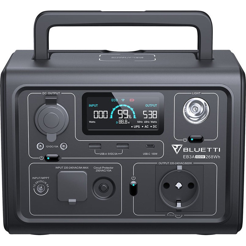 Зарядна станція Bluetti EB3A Portable Power Station (PB930784)  Фото №1