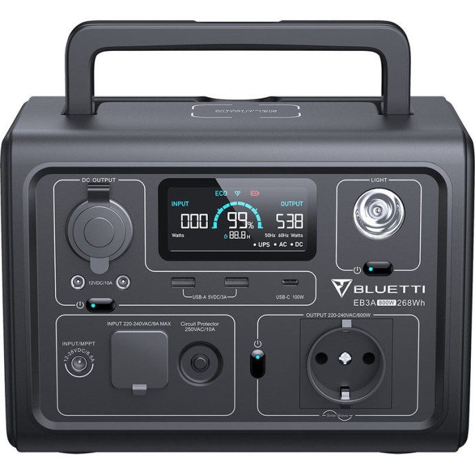 Зарядна станція Bluetti EB3A Portable Power Station (PB930784)  Фото №1