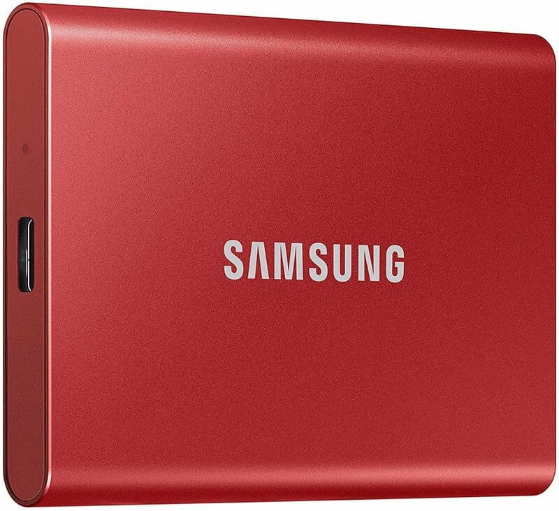 SSD накопитель Samsung T7 500 GB Red (MU-PC500R/WW)  Фото №0