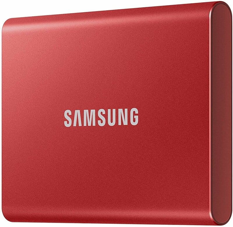 SSD накопитель Samsung T7 500 GB Red (MU-PC500R/WW)  Фото №1