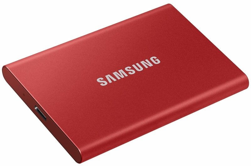 SSD накопитель Samsung T7 500 GB Red (MU-PC500R/WW)  Фото №3