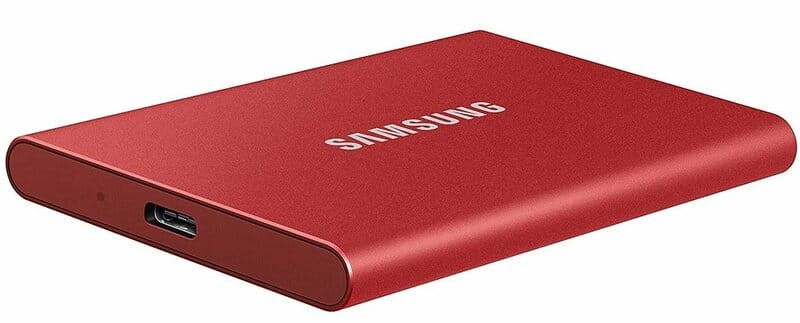 SSD накопитель Samsung T7 500 GB Red (MU-PC500R/WW)  Фото №4