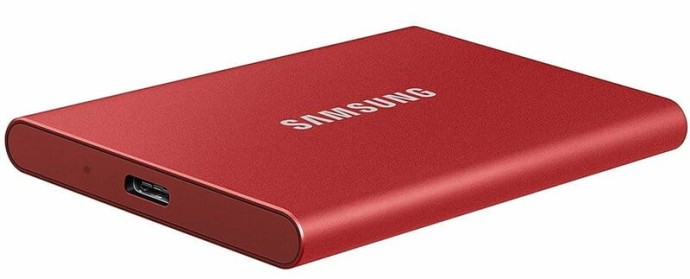 SSD накопитель Samsung T7 500 GB Red (MU-PC500R/WW)  Фото №4