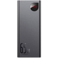 Зовнішній акумулятор (павербанк) Baseus Adaman Metal Digital Display Quick Charge Power Bank 65W 20000mAh Black (PPIMDA-D01, PPADM-65S) 