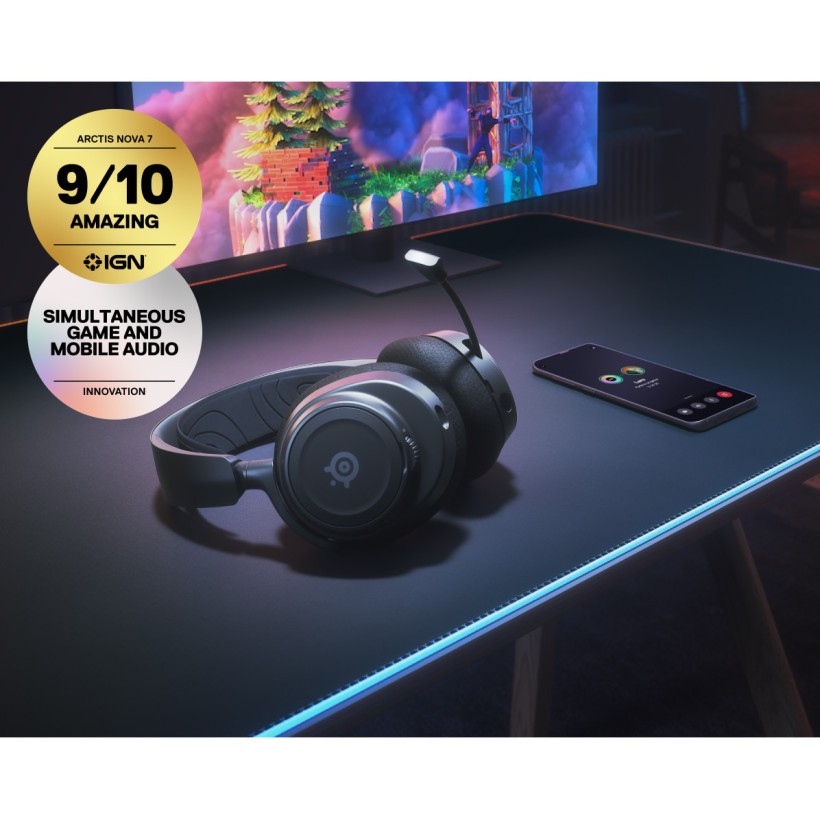 Навушники з мікрофоном SteelSeries Arctis Nova 7 Black (61553)  Фото №3