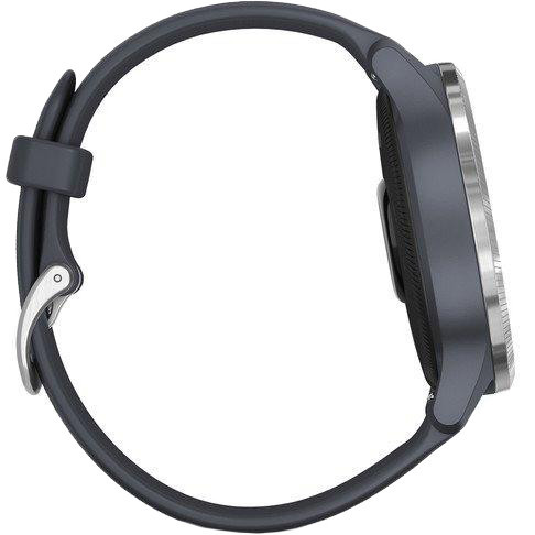Спортивные часы Garmin Venu Silver Stainless Steel Bezel w. Granite Blue and Silicone B. (010-02173-01/03)  Фото №6
