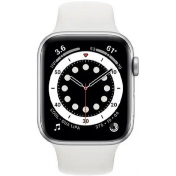 Смарт-годинник Apple Watch Series 6 GPS + Cellular 40mm Silver Aluminum Case w. White Sport B. (M02N