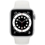 Смарт-годинник Apple Watch Series 6 GPS + Cellular 40mm Silver Aluminum Case w. White Sport B. (M02N 