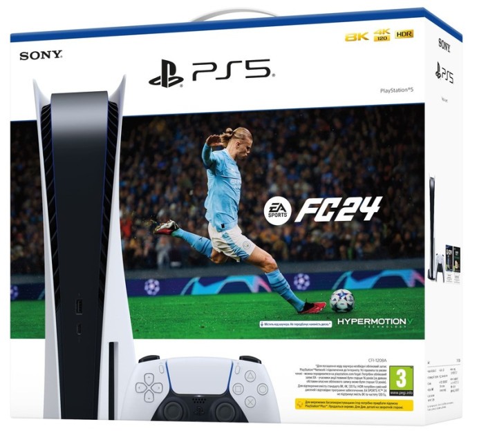 Стаціонарна ігрова приставка Sony PlayStation 5 825GB EA SPORTS FC 24 Bundle (1000040036)  Фото №2