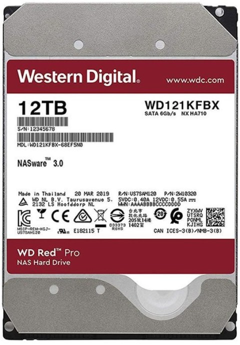 Жорсткий диск WD Red Pro 12 TB (WD121KFBX)