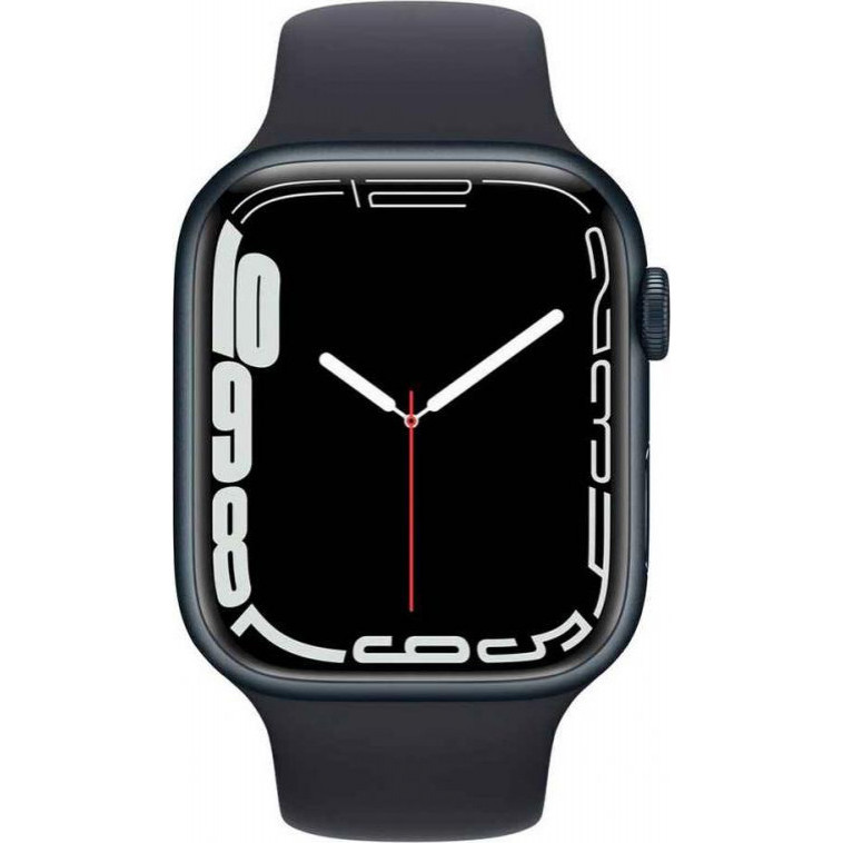 Смарт-часы Apple Watch Series 7 GPS 41mm Midnight Aluminum Case With Midnight Sport Band (MKMX3)