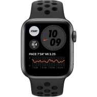 Смарт-часы Apple Watch Nike Series 6 GPS 40mm Space Gray Aluminum Case w. Anthracite/Black Nike Sport B. (M00X3) 