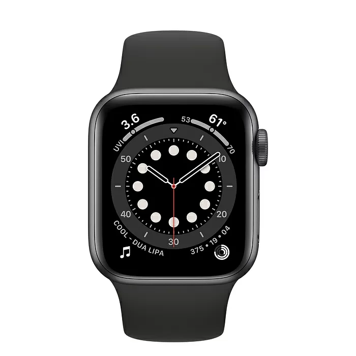 Смарт-годинник Apple Watch Series 6 GPS 40mm Space Gray Aluminum Case w. Black Sport B. (MG133)